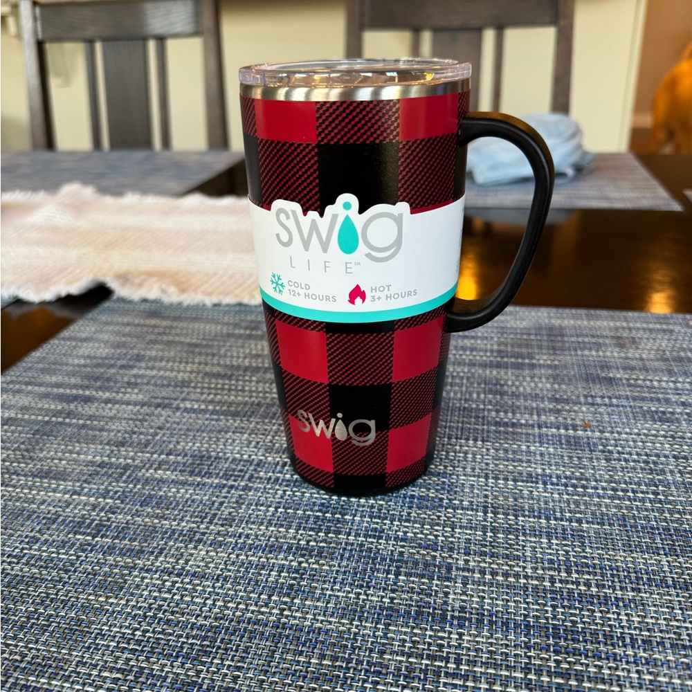 Red Plaid Tumbler